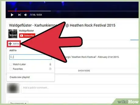 Image titled Add a Video to Your Favorites on YouTube Step 8