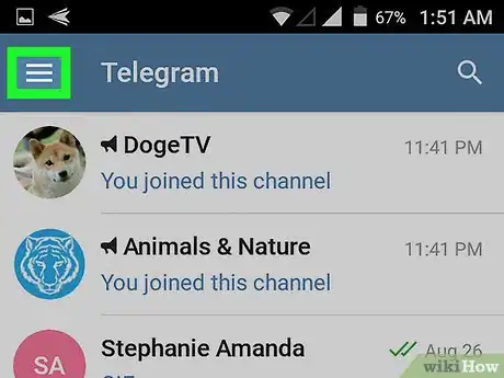 Image titled Change Your Name on Telegram on Android Step 2