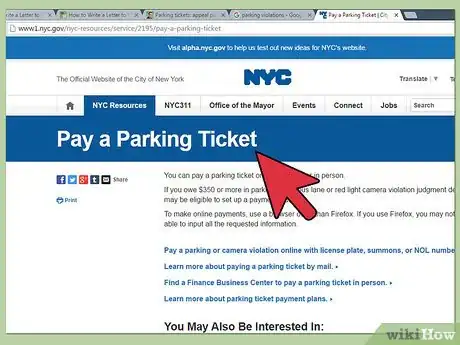 Image titled Write a Letter to Contest a Parking Ticket Step 3