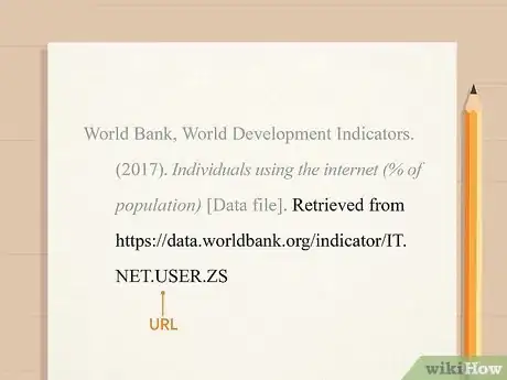 Image titled Cite World Bank Data Step 9