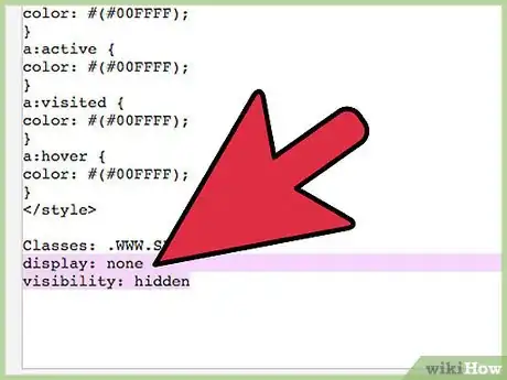 Image titled Hide a Link in HTML Step 7