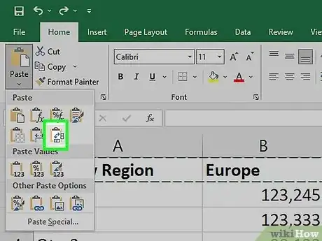 Image titled Paste Transpose in Excel Step 5