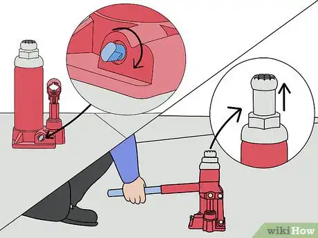 Image titled Add Oil to a Hydraulic Jack Step 10