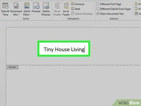 Image titled Add a Header in Microsoft Word Step 6