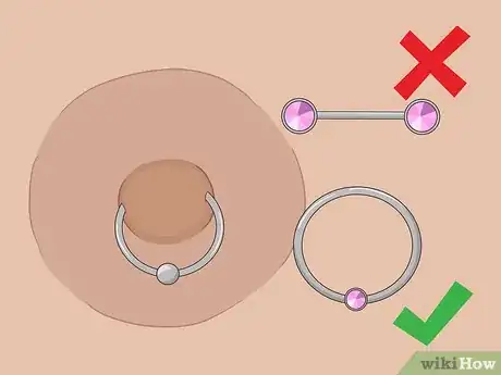 Image titled Remove a Nipple Piercing Step 3
