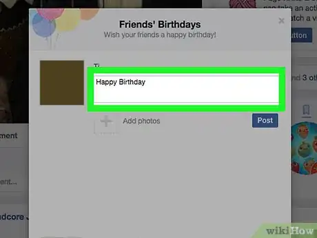 Image titled Create a Birthday Card on Facebook Step 22