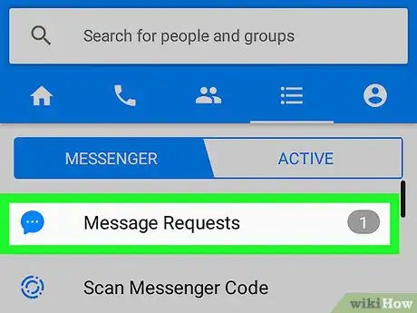 Image titled See Messages from Non‐Friends on Facebook Messenger on Android Step 4