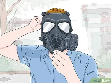 Image titled Wear a Gas Mask Step 9
