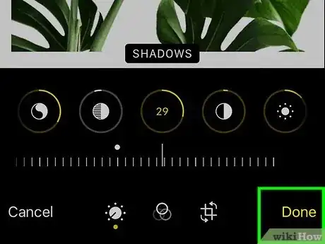 Image titled Adjust the Shadows of a Photo Using the iPhone Photos App Step 9
