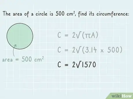Image titled Find the Circumference of a Circle Using Its Area Step 3