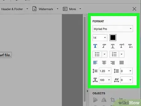 Image titled Modify Font Properties of the Text in a PDF Step 6