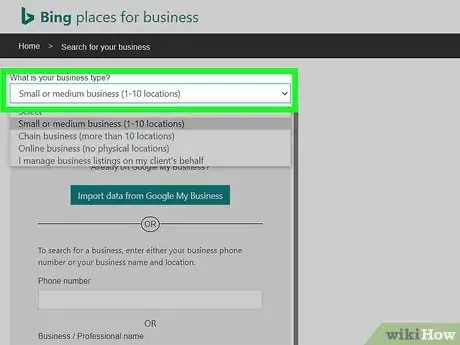 Image titled Add or Claim Your Business on Bing Maps Step 4