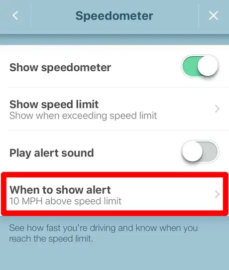 Image titled Change the Audible Speed Alert Preferences in Waze Step 5.png