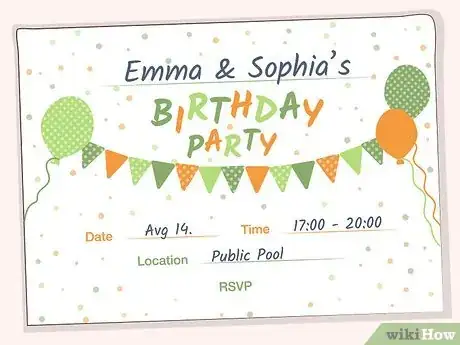 Image titled Plan a Child's Birthday Party Step 2