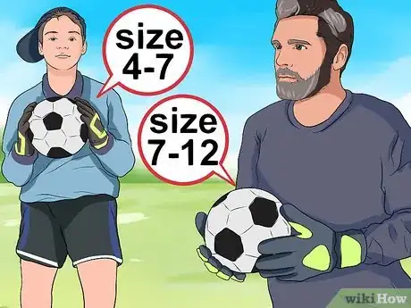 Image titled Size and Take Care of Goalkeeper Gloves Step 1