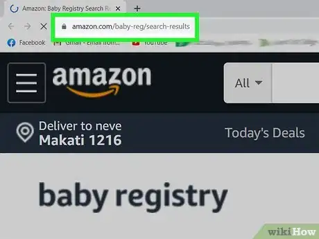 Image titled Find a Baby Registry on Amazon Step 1