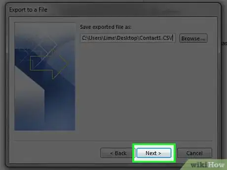 Image titled Export Contacts from Outlook Step 17