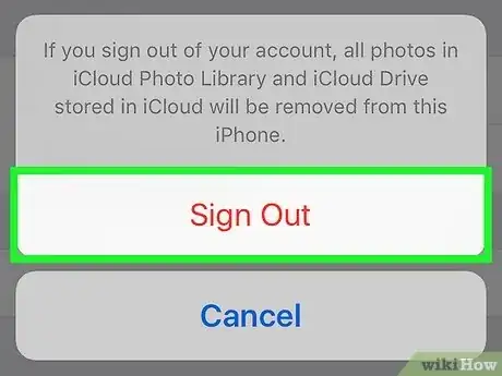 Image titled Sign Out of iCloud on iPhone or iPad Step 12