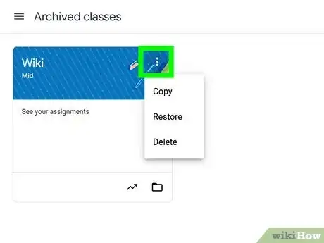 Image titled Archive a Google Classroom Step 15