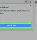 Enable Sync in Google Chrome