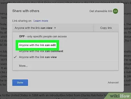 Image titled Make a Google Doc Editable Step 6
