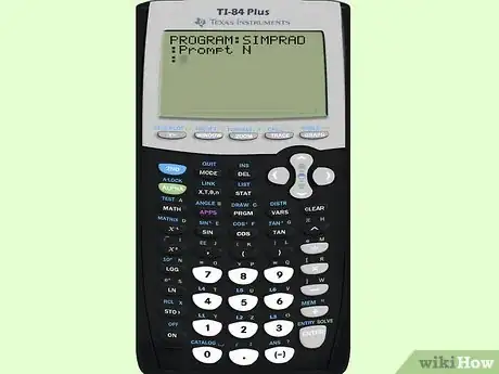 Image titled Make a Simple Program to Simplify Radicals on a TI 84 Step 3