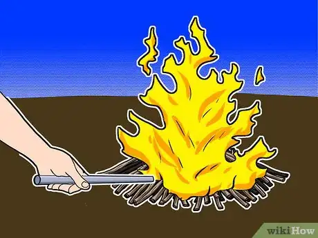 Image titled Make a Bonfire with Lighter Fluid Step 7Bullet1