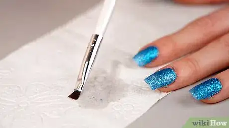 Image titled Apply Glitter on Acrylic Nails Step 5