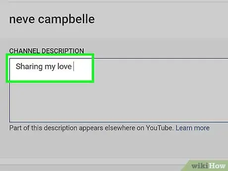 Image titled Change Your Channel Description on YouTube Step 6