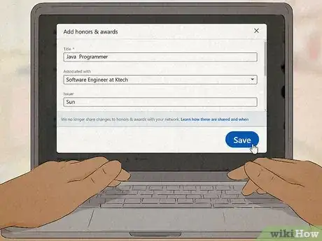 Image titled Add Honors and Awards in LinkedIn Step 7