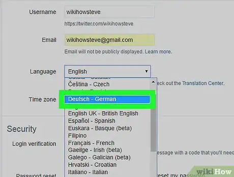Image titled Change the Language on Twitter Step 4