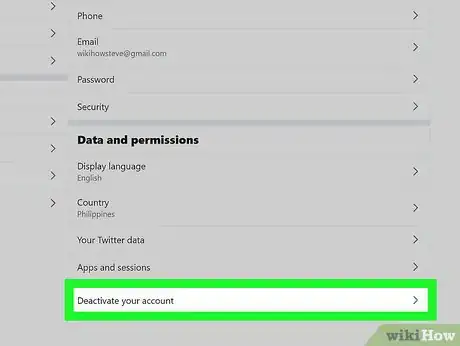Image titled Delete a Twitter Account Step 4