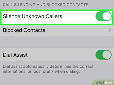 Image titled Block Private Numbers on iPhone Step 3