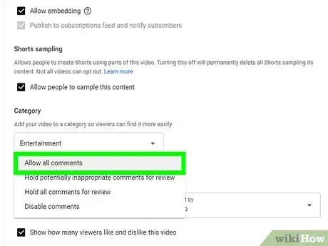 Image titled Enable Comments on YouTube Step 15