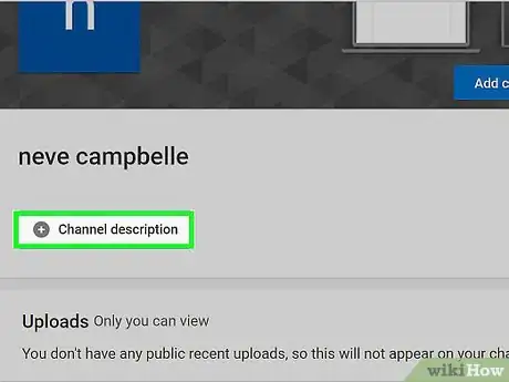 Image titled Change Your Channel Description on YouTube Step 4