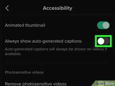 Image titled Turn Off Captions on Tiktok Step 6