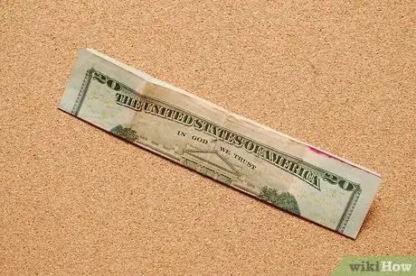 Image titled Fold a $20 Bill Into a Picture of the Twin Towers Step 1