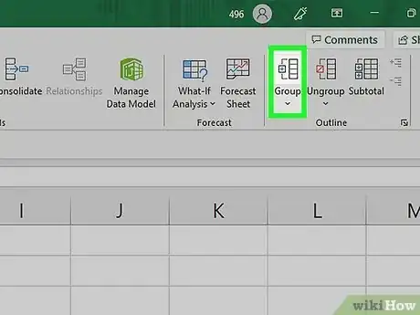 Image titled Collapse Columns in Excel Step 4