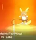 Evolve Pichu in Pokemon Sun and Moon