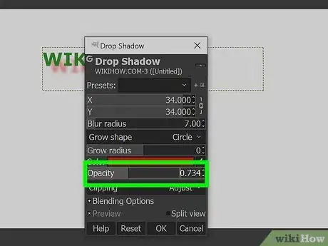 Image titled Use Drop Shadow in GIMP Step 6