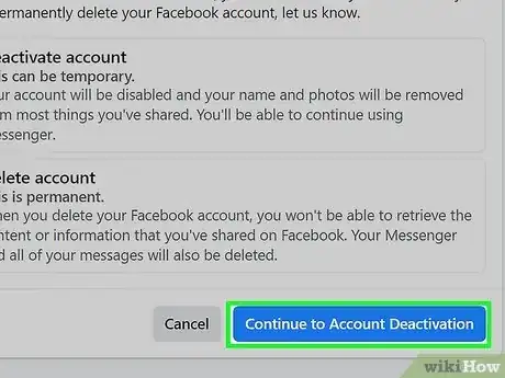 Image titled Deactivate a Facebook Account Step 19