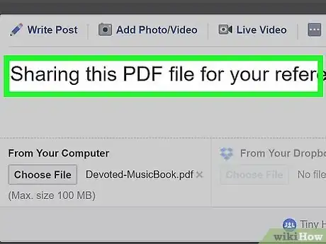 Image titled Post PDF Files to Facebook on a PC or Mac Step 7