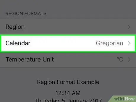 Image titled Change the Calendar Region on an iPhone Step 4