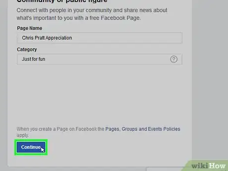 Image titled Create a Facebook Fan Page Step 7