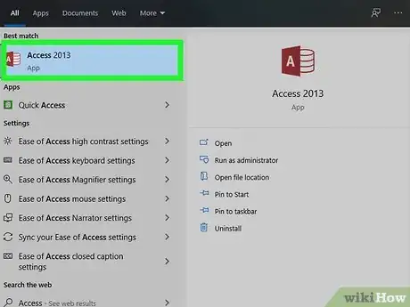 Image titled Make a Database Using MS Access Step 1