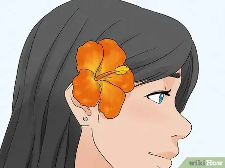 Image titled Wear Hawaiian Flowers Step 4