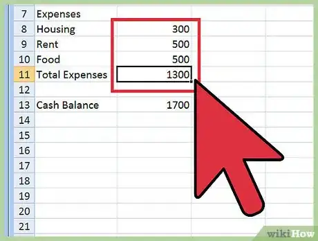 Image titled Create a Budget Spreadsheet Step 11