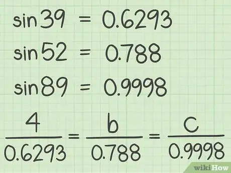 Image titled Use the Laws of Sines and Cosines Step 6