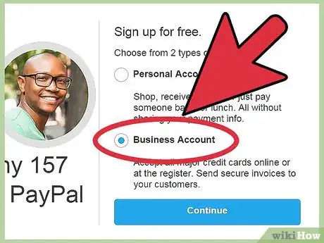 Image titled Set up a Paypal Account to Receive Donations Step 2