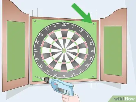 Image titled Hang a Dartboard Cabinet Step 10